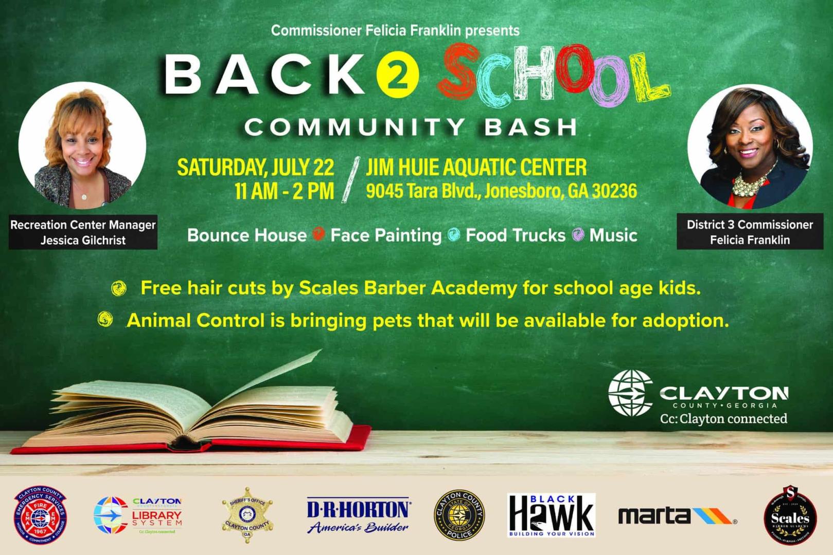 Back 2 School Community Bash – Clayton County Parks