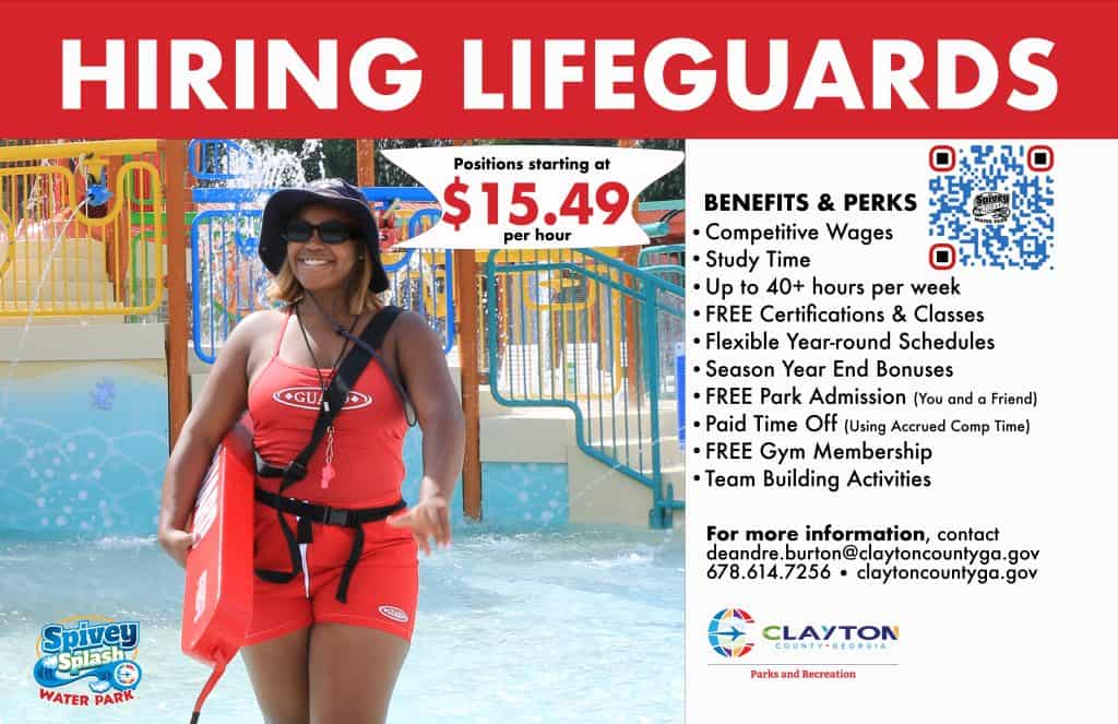 2024 Hiring Lifeguards Flyer