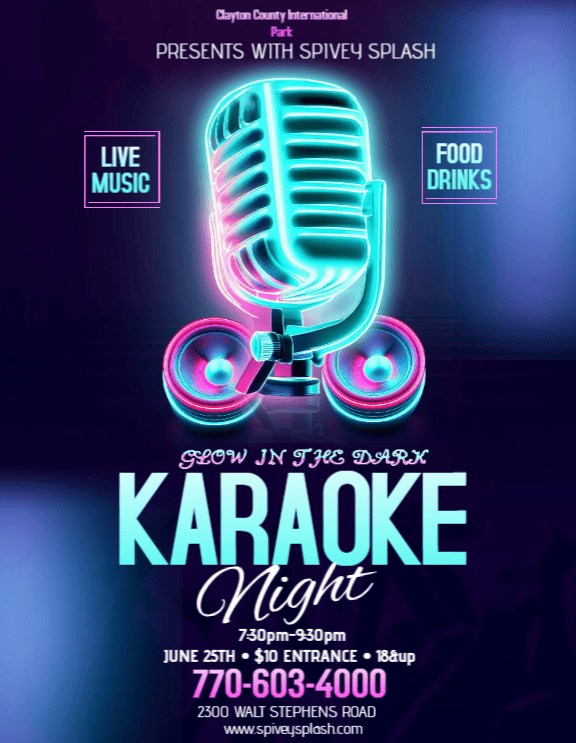 Glow in the Dark Karaoke Night June 2024