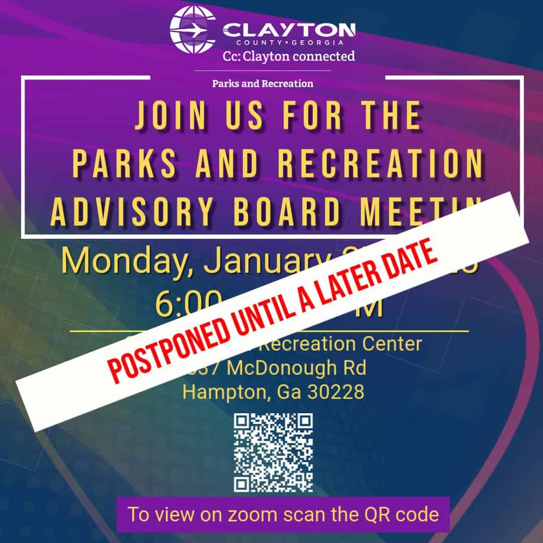 Advisory Board meeting postponed January 27, 2025