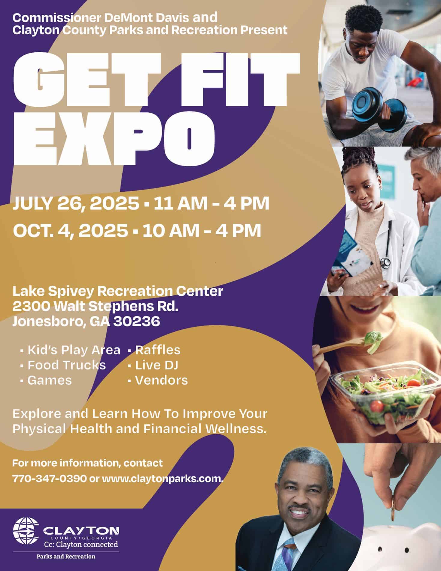 Explore and learn how to improve your physical health and financial wellness at the Get Fit Expo