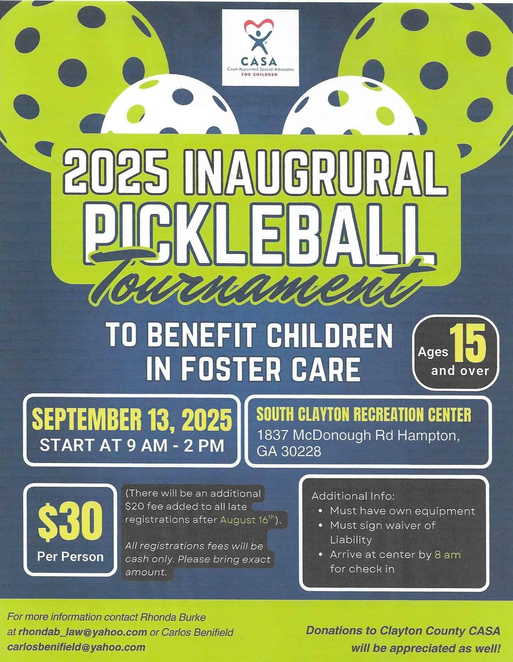 2025 Inaugural Pickleball Tournament