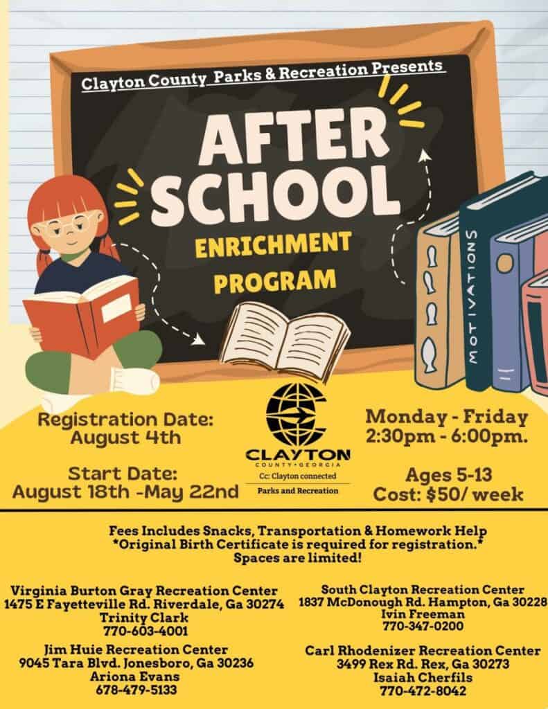 After School Enrichment Program Flyer