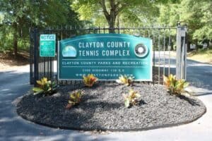 Front Sign of the tennis complex
