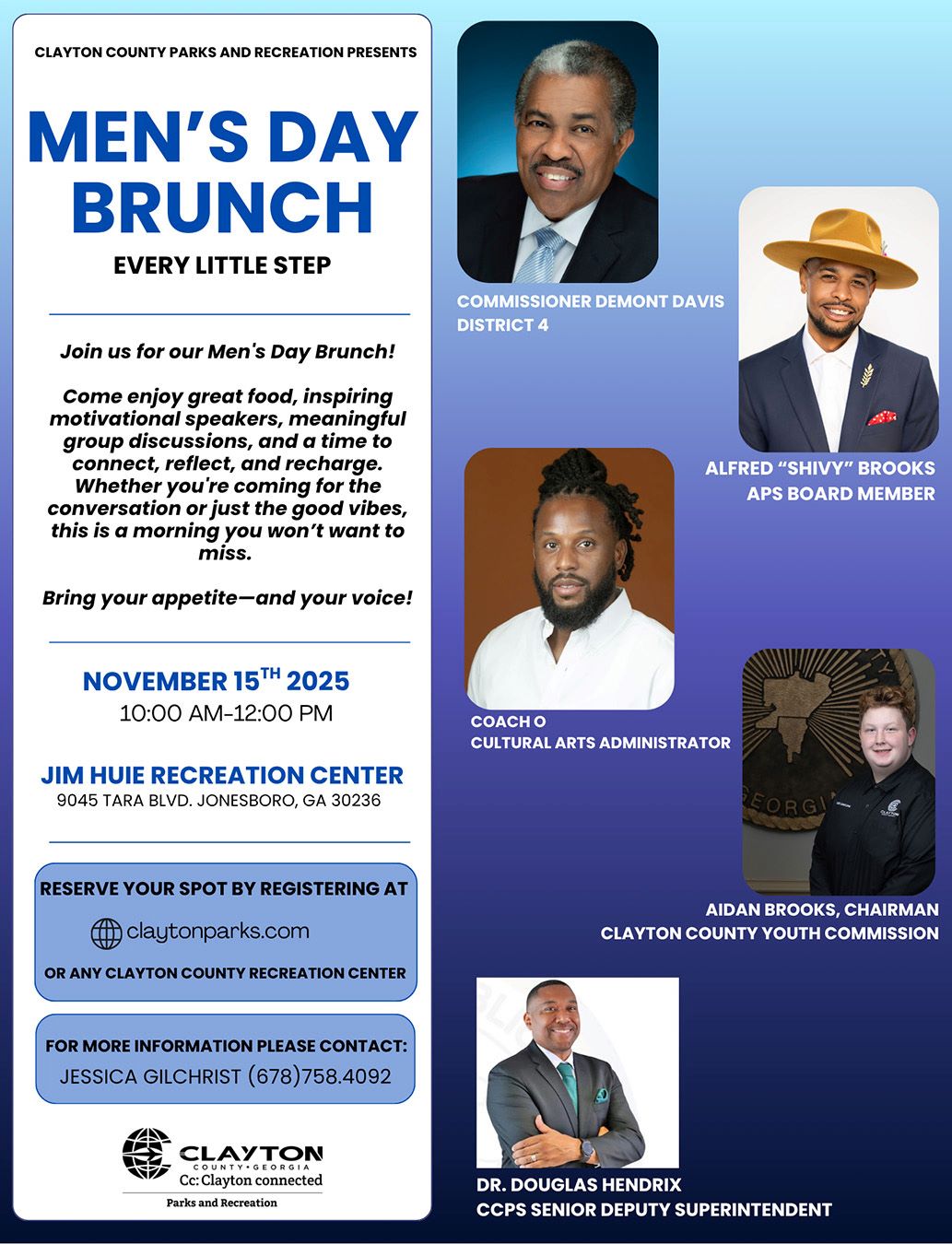Men's' Day Brunch Flyer on November 15, 2025