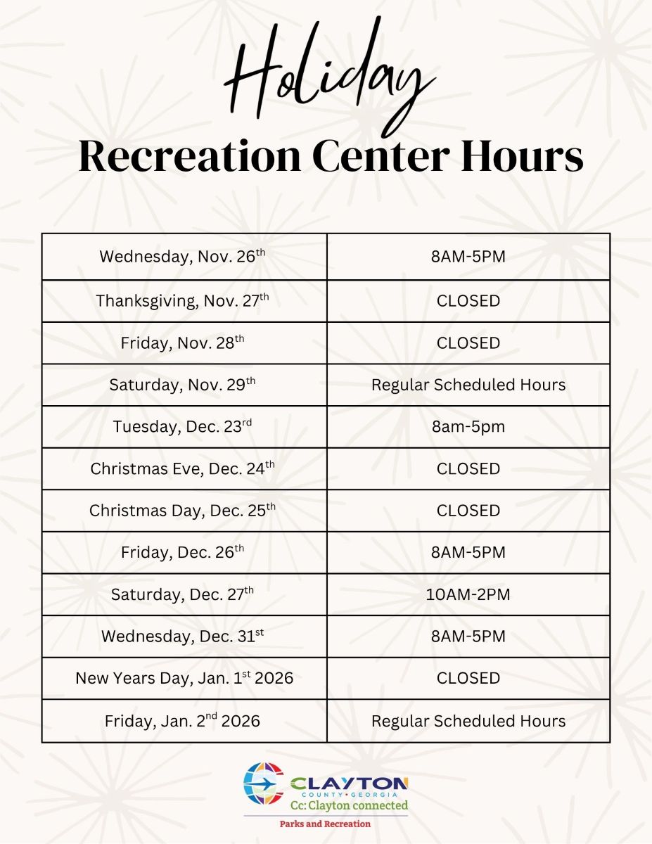 Recreation Center Holiday Hours
