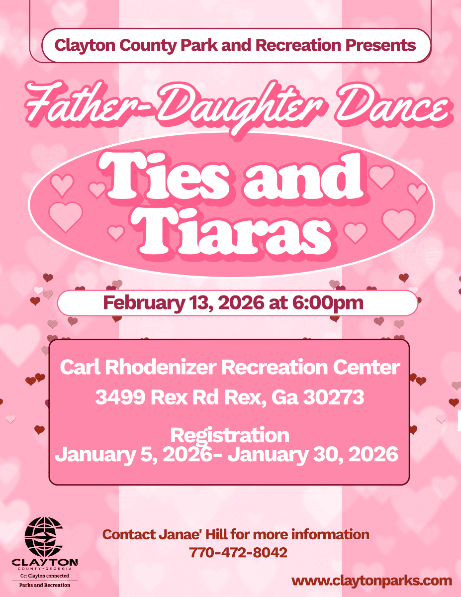 Father-Daughter Dance: Ties & Tiaras! Flyer January 2026