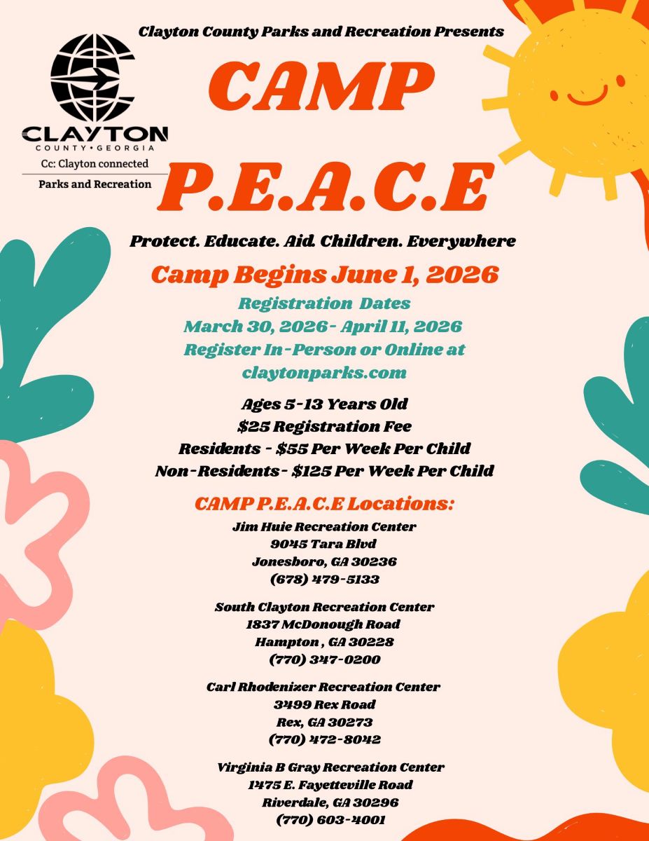 Camp P.E.A.C.E Flyer starts June 1st
