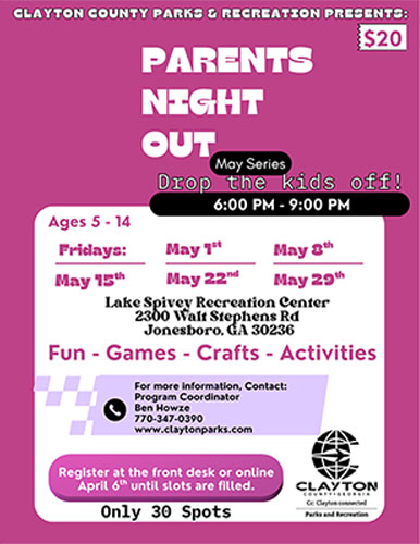 Parents Night Out Flyer