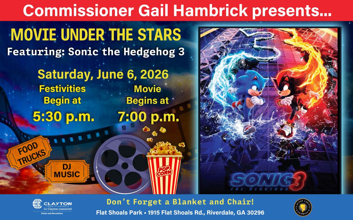 Movie Under the Stars Flyer June 6, 2026