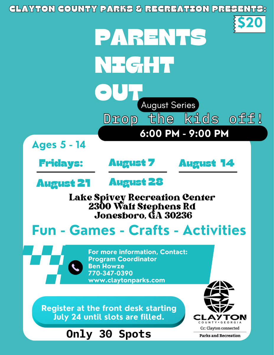 Parents Night Out - August Series Flyer